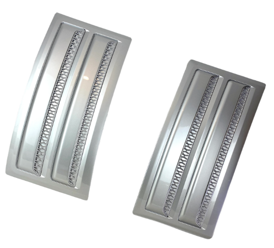 Range Rover Side Vents SVO Style Vogue L405 Fits 2013-2021 1 Pair Silver Finish
