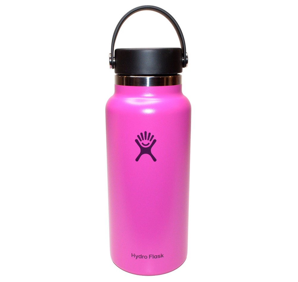 New Hydro Flask 32oz Wide-Mouth Insulated Stainless Bottle - Magenta