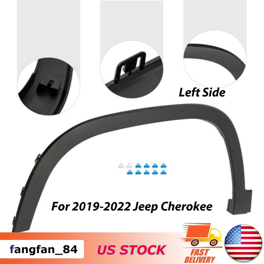 Fender Flares For 2019-2022 Jeep Cherokee Left Driver Side Front Fender Trim