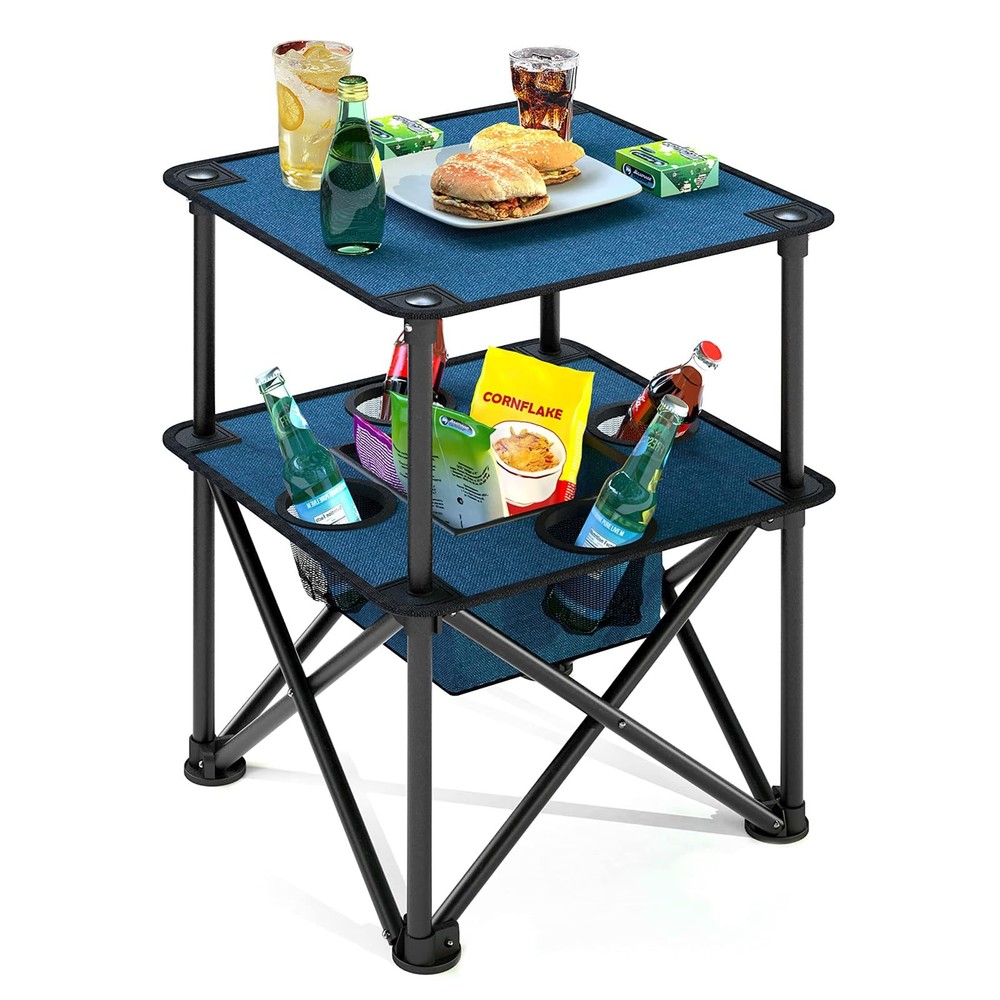 Lightweight Folding Camping Table Portable Square Outdoor Picnic