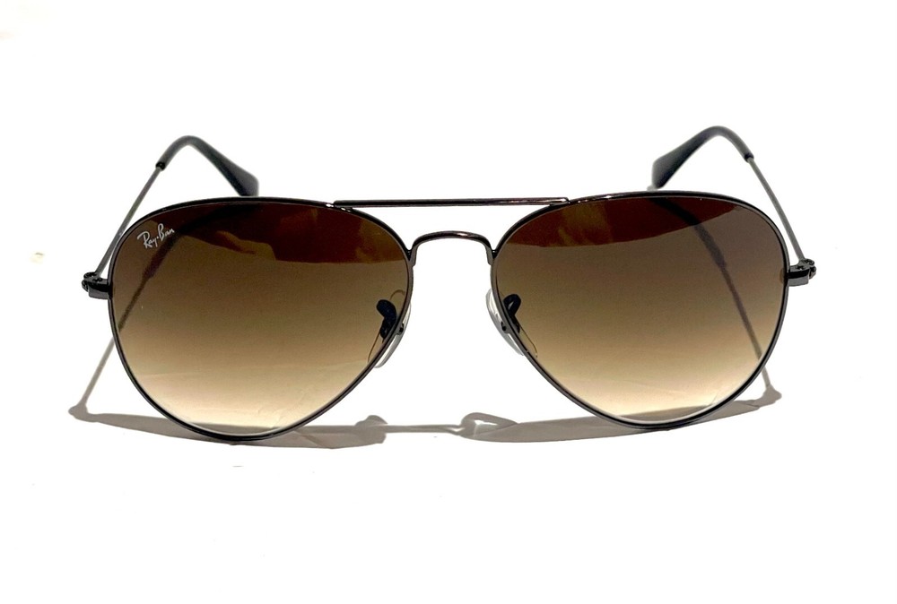 Ray-Ban Aviator RB3025 004/51 Light Brown Gradient Lens with Gunmetal Frame 58mm