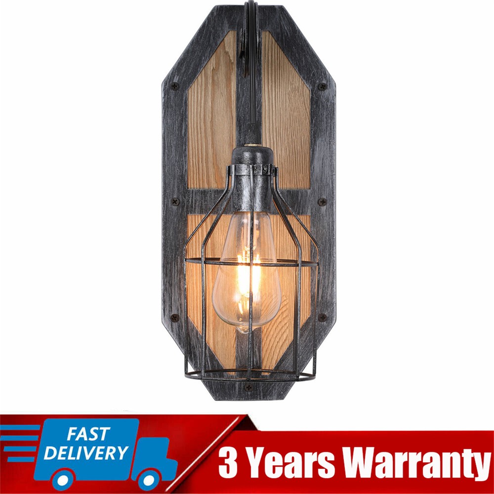 Farmhouse Wall Light Fixture Sconce Vintage Industrial Rustic Metal Wall Lamp US