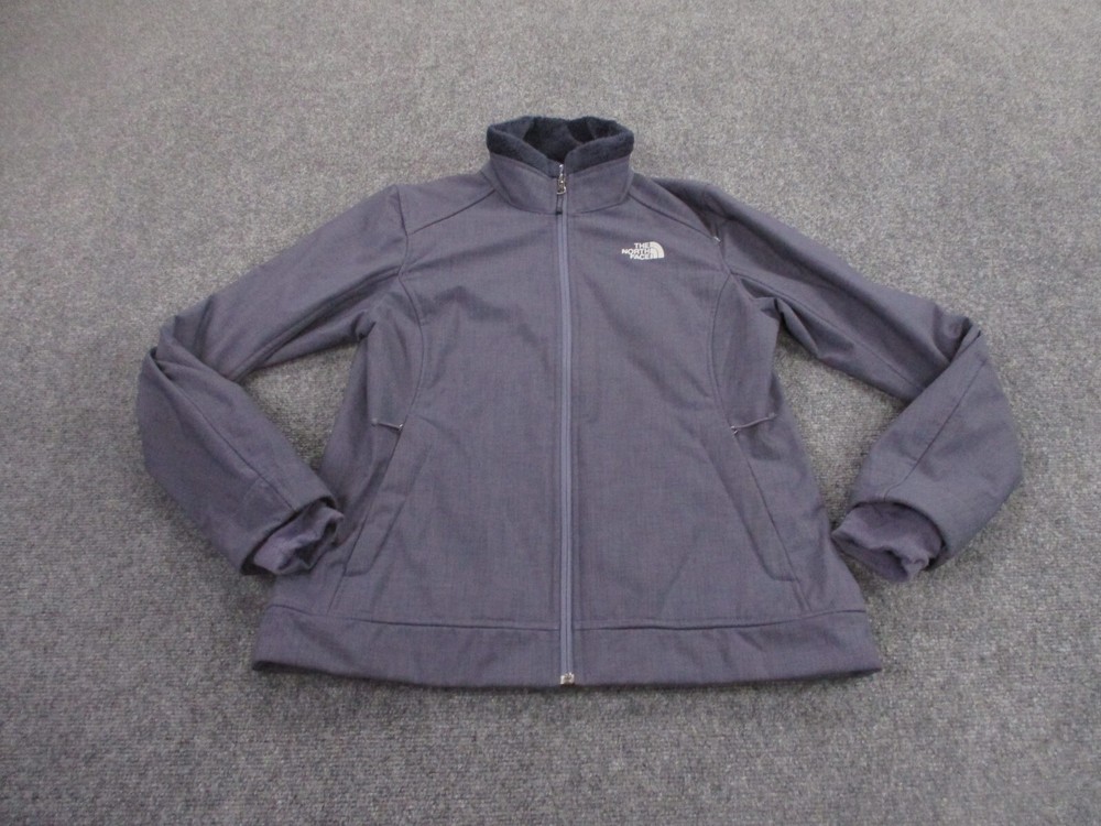 North Face Purple Fleece-Lined Windwall Jacket for Women Hiking Outdoors