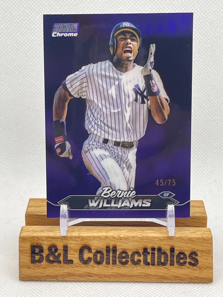 2024 Topps Stadium Club Bernie Williams Purple Refractor #/75 - Free Shipping