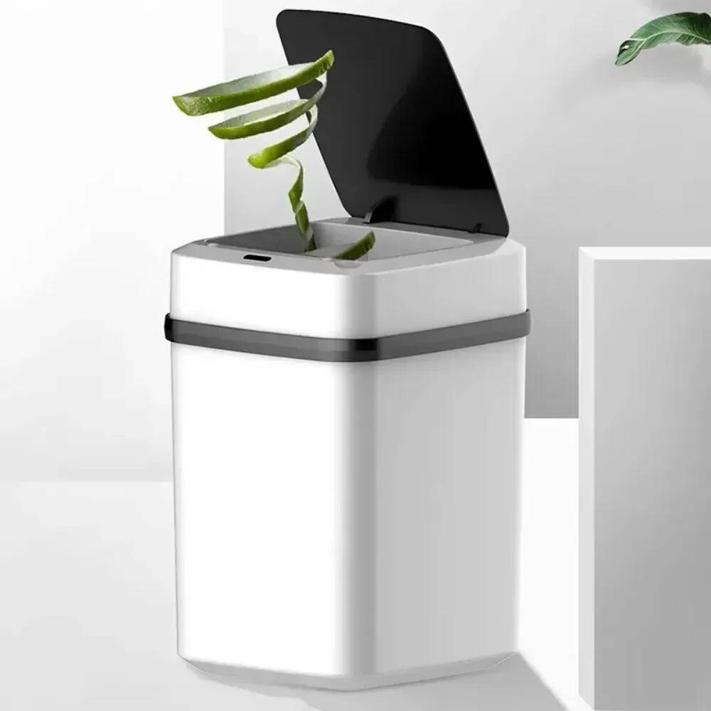 13L Smart Garbage Bucket Waste Bin Dustbin smart Trash can Kitchen bathroomTouch