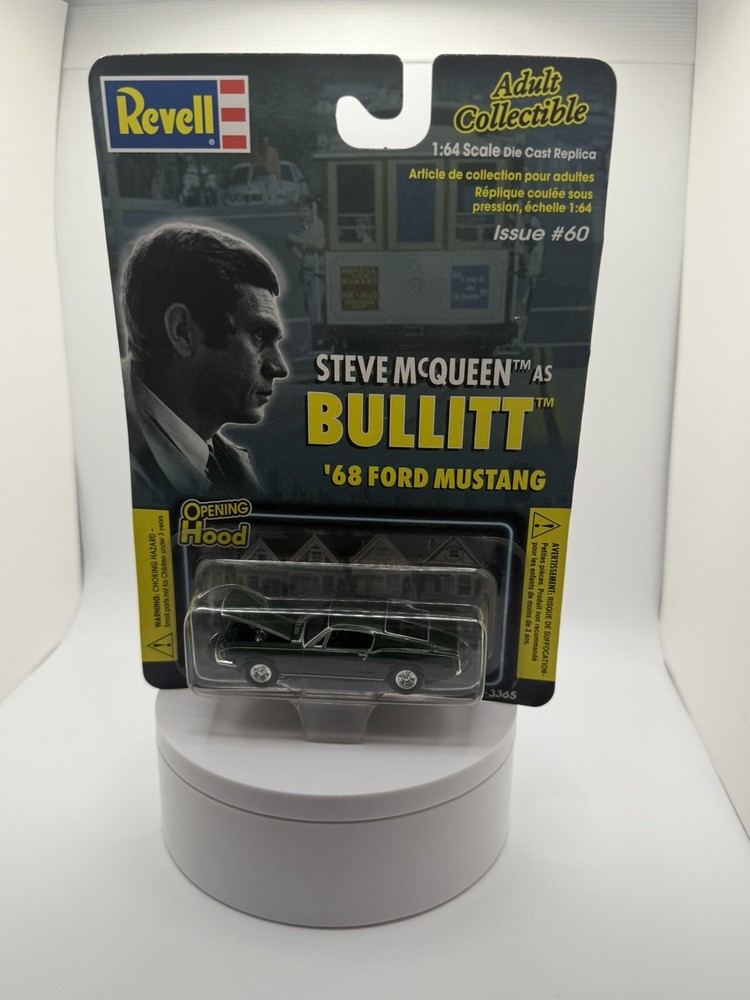 1/64 REVELL MOVIE DIECAST #60 STEVE MCQUEEN AS BULLITT 68 FORD MUSTANG NIB