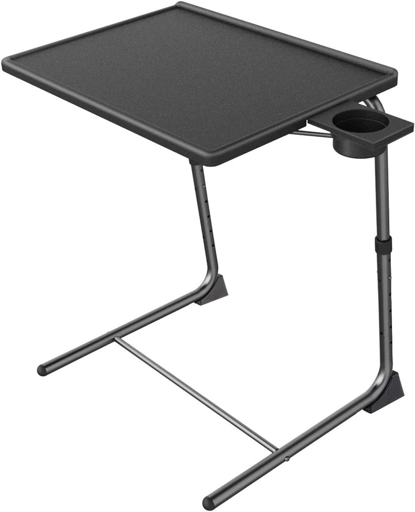 Adjustable TV Tray Table -Folding Table with 6 Height & 3 Tilt Angle Adjustments