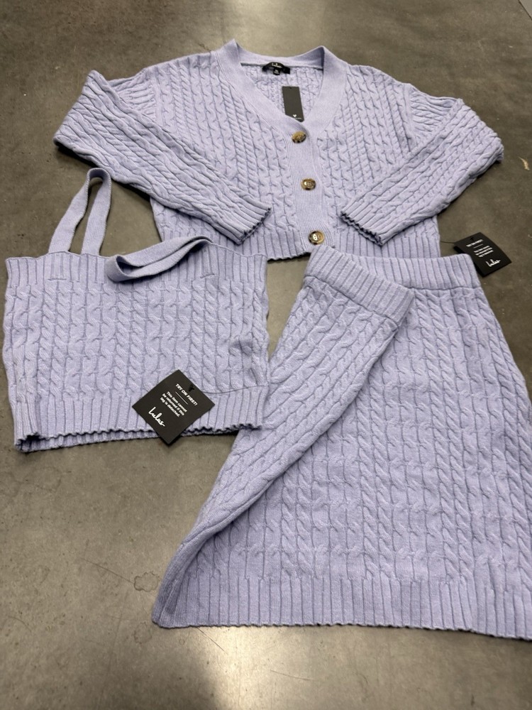 Lulus Lilac 3-Piece Complete Set (Size XL) New with Tags