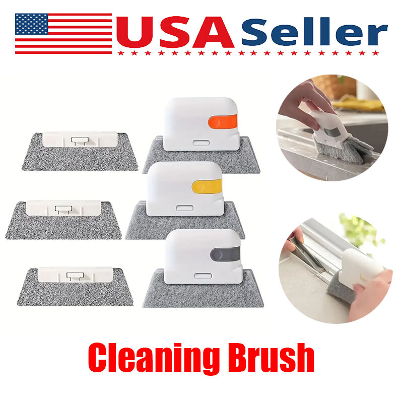 Universal Window And Door Track Deep Cleaning Brush Set Reusable For Kitchen