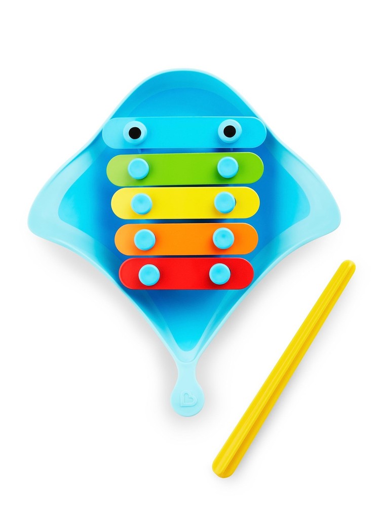 Munchkin® Dingray™ Xylophone Musical Baby and Toddler Bath 2 Piece Set, Multi