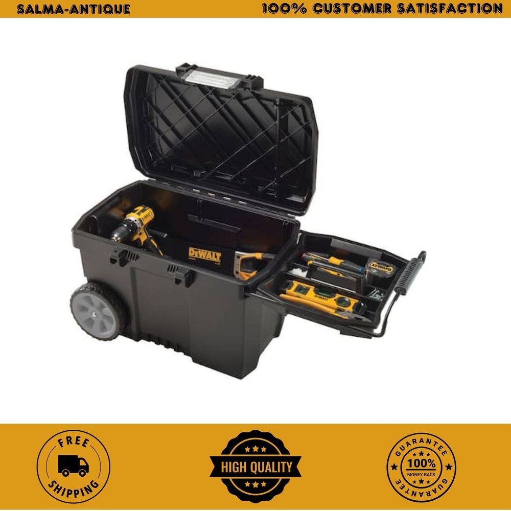 DEWALT 25in 15 Gal Polypropylene Rolling Tool Box Heavy Duty DWST33090