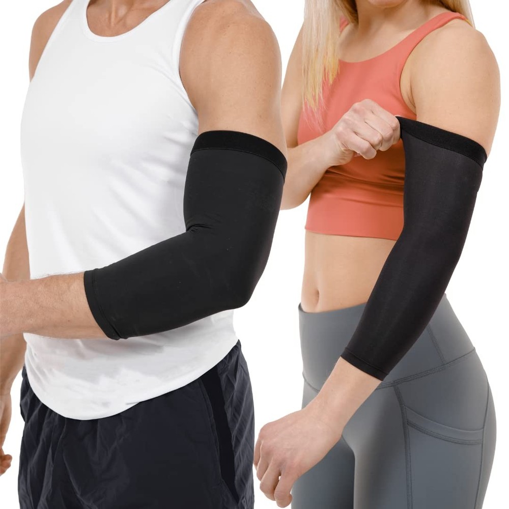 Copper Elbow Compression Sleeve for Tendonitis Pain Relief & Arm Support