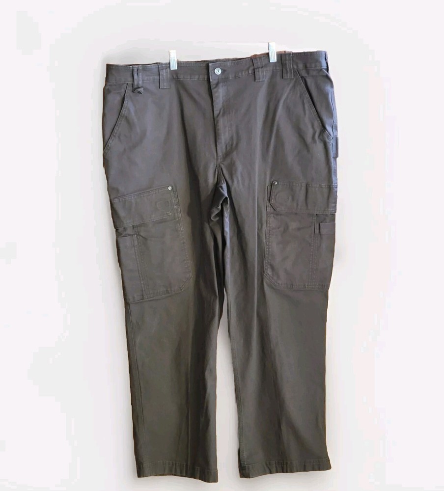 Duluth Trading Flex Fire Hose Relaxed Fit Cargo Pants Dark Chocolate Men's 46X31