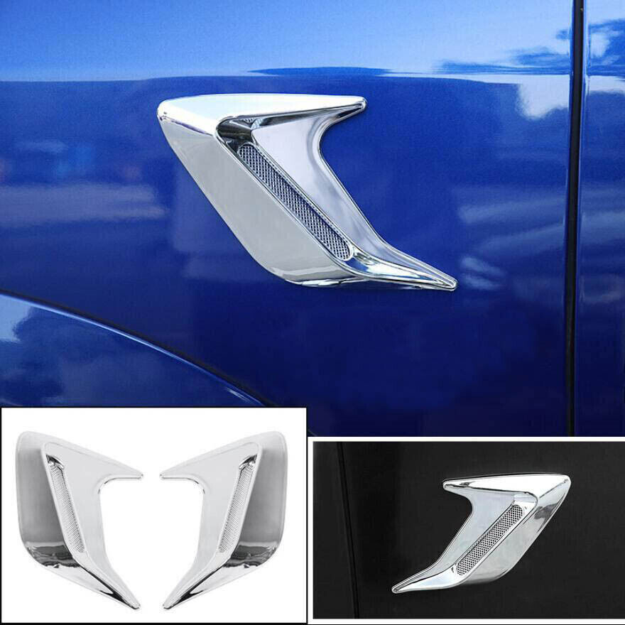 For Kia K5 2021-2025 Chrome Car Side Wing Air Flow Fender Intake Vent Cover Trim