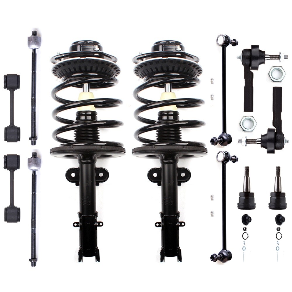 2001-2007 Chrysler Town & Country Suspension Kit - Struts, Sway Bar Links, Tie Rods, Ball Joints