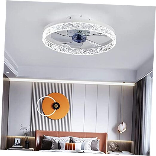 Low Profile 20-Inch Ceiling Fan with Lights and Remote Control