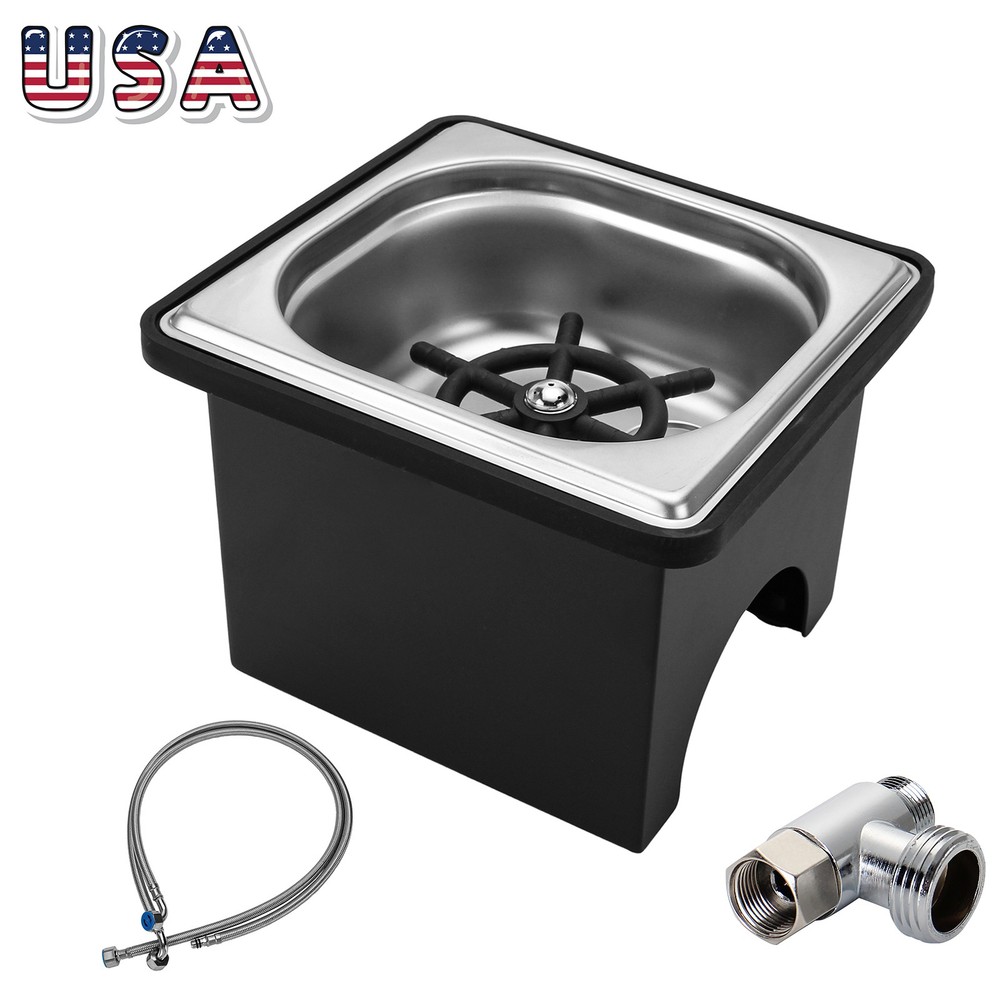 Pitcher Glass Rinser Cup Washer with Multi-Angle Nozzle for Sink 2 Installation Types