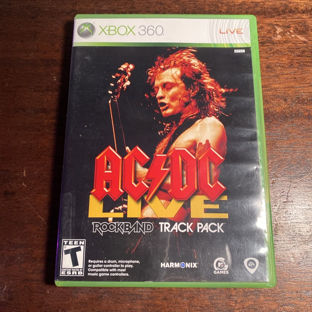 AC/DC Live: Rock Band Track Pack (Microsoft Xbox 360, 2008) Complete CIB