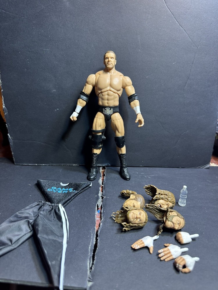 wwe ultimate edition Custom Triple H Wm 17 Everything Included Wwe Aew Mattel