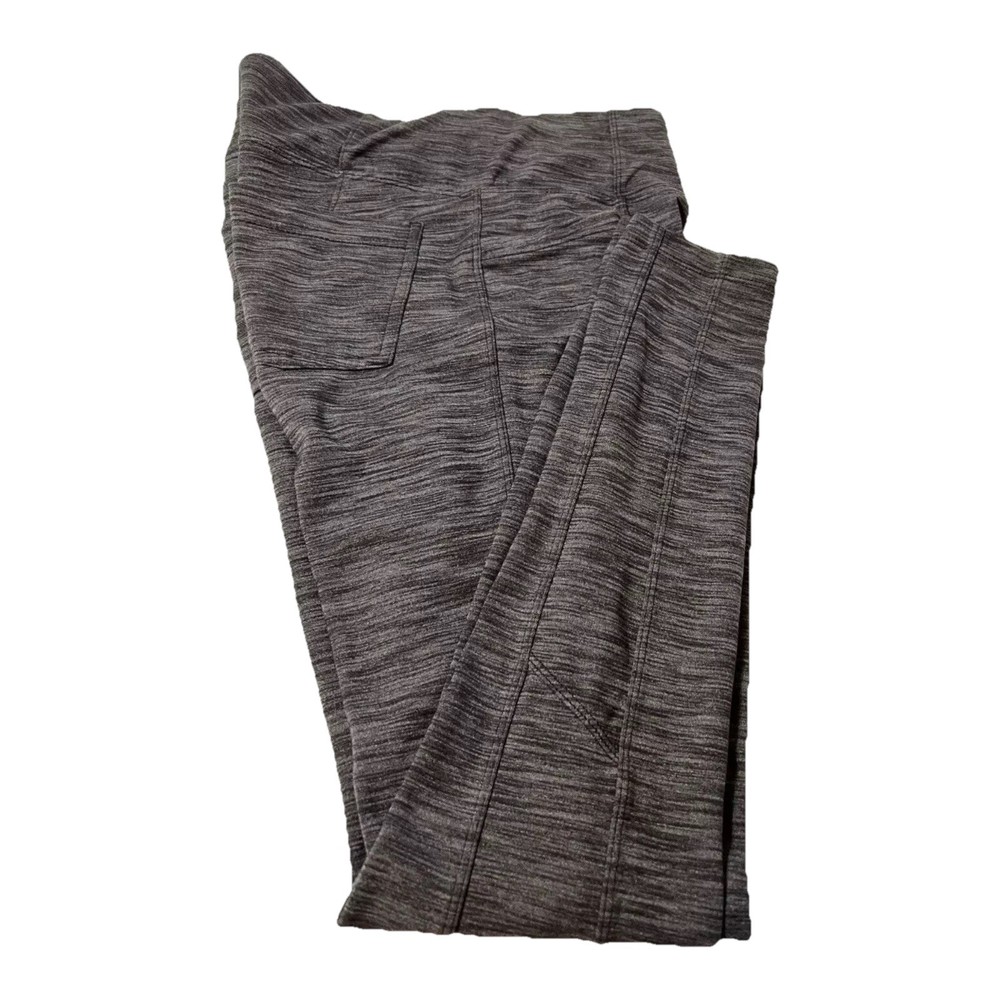 Athleta Womens Small Heather Gray High Waisted Leggings Nylon Poly Spandex