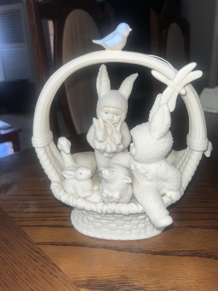 Springtime Stories Of The Snowbunnies: snowbabies dept 56 figurines easter