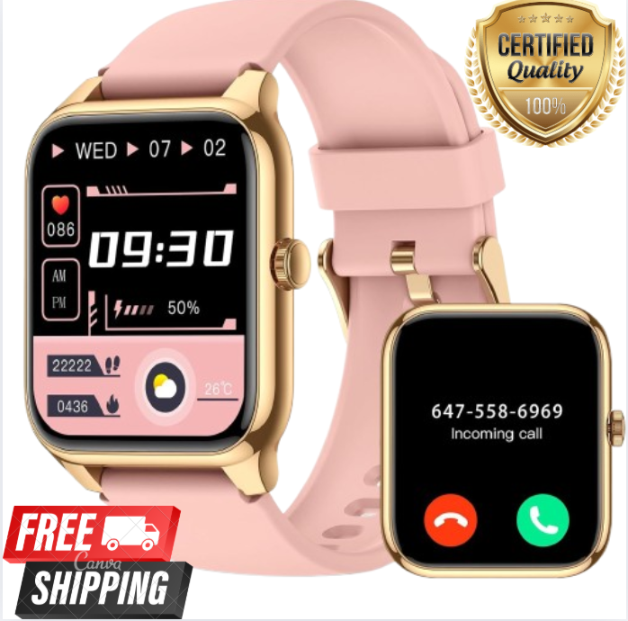2025 Waterproof Smartwatch for Men & Women with Bluetooth for iPhone & Samsung