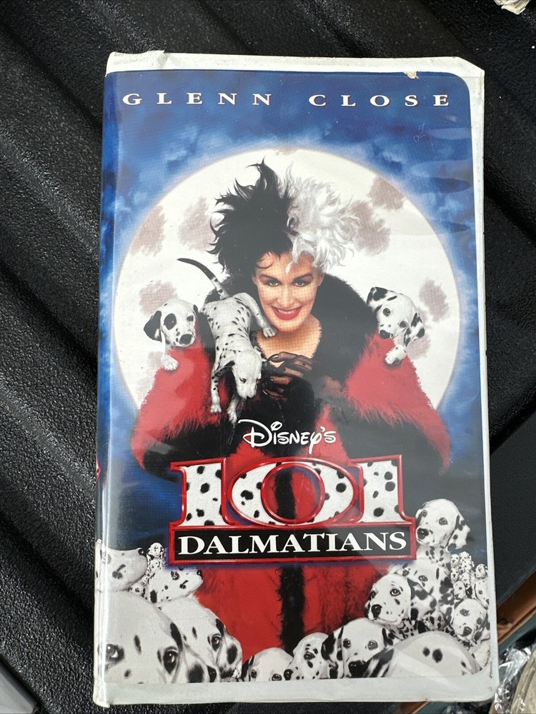 101 Dalmatians (VHS, 1997, Clam Shell) Glenn Close-Jeff Daniels Live Action