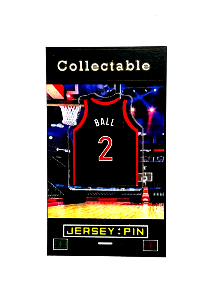 Chicago Bulls Lonzo Ball jersey lapel pin-Classic Collectable-FREE SHIPPING