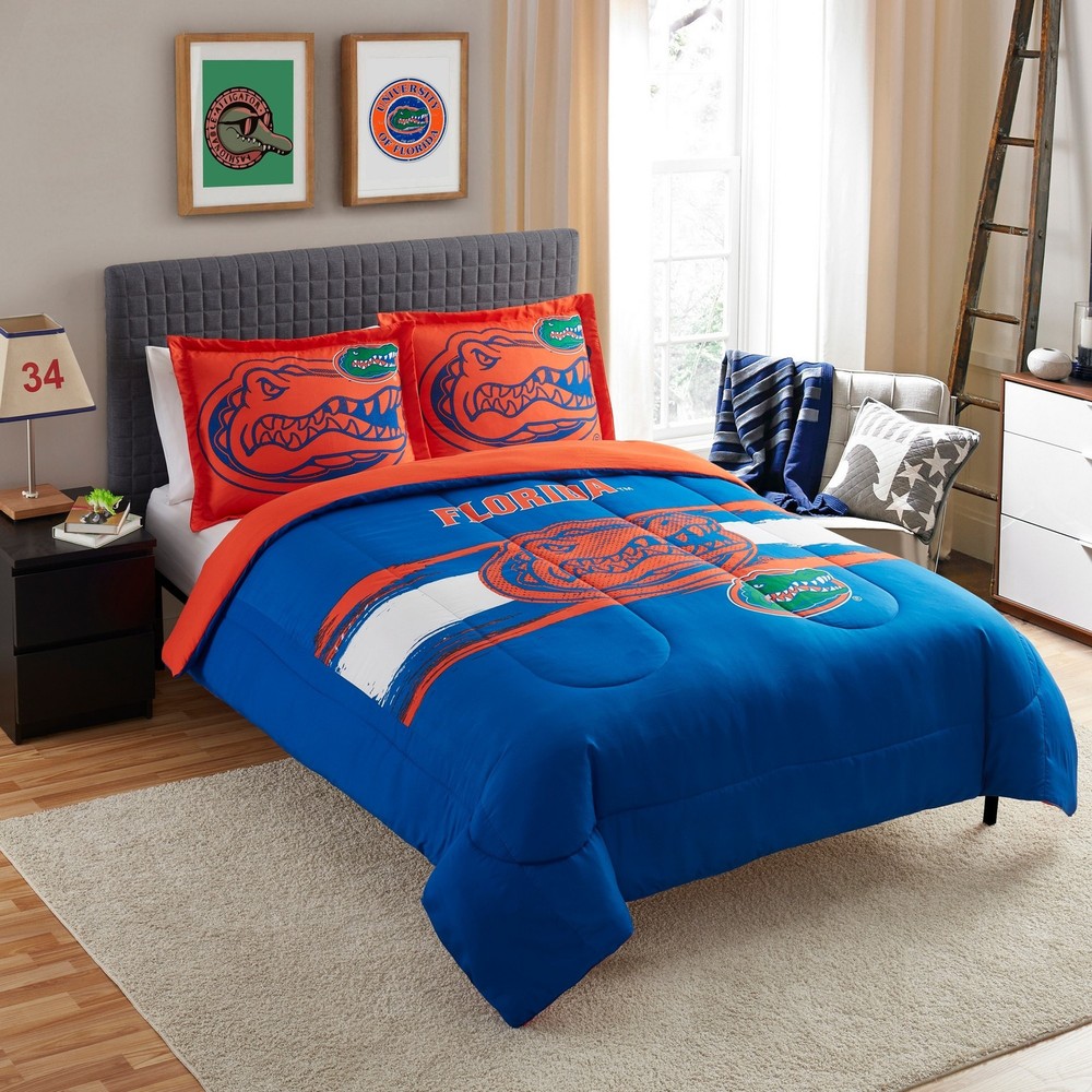 NCAA Florida Gators Licensed Comforter and Sham Bedding Set