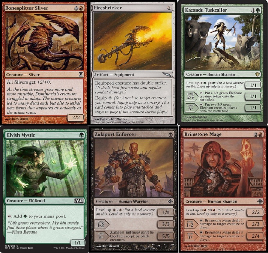 Jund Levels Deck with Kazandu Tuskcaller MTG 60 Cards Near Mint