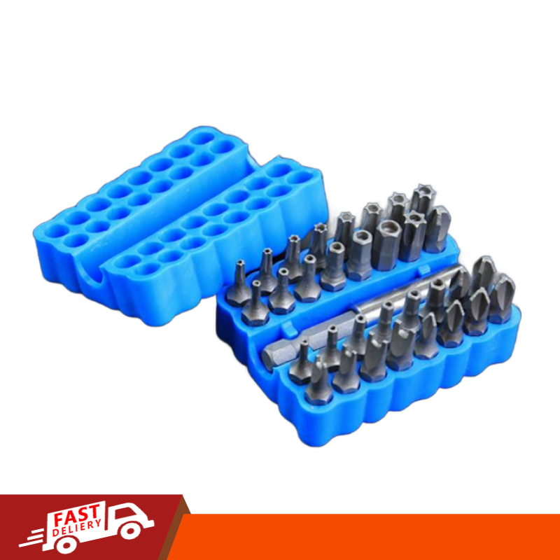 33PCS Torx Bit Set Torq Hex Head Drill Bit Star Spanner Screwdriver Tamper Proof