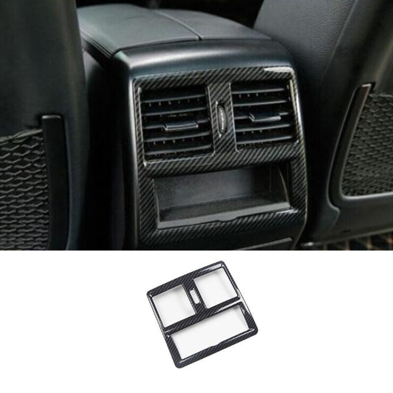 Carbon Fiber Steel Rear Air Outlet Vent Frame Trim 1X For Benz GLE GLS 2016-2019
