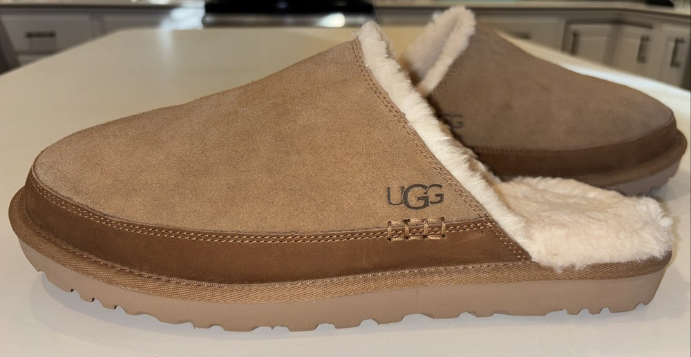 UGG Men’s Leisure Nomad Slide Suede Slipper In Chestnut Size 13 US MSRP $105