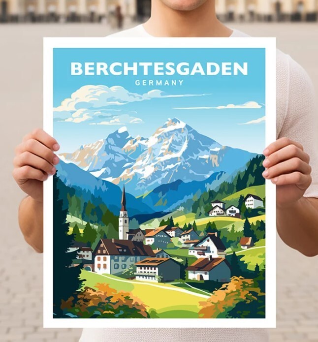 Berchtesgaden Germany Travel Wall Art Poster Print