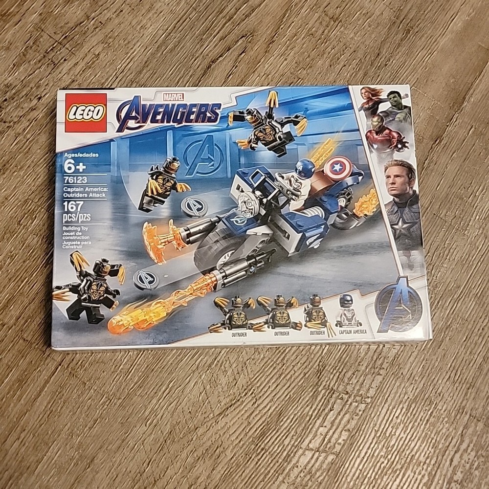 76123 LEGO Marvel Avengers Captain America Outriders Attack New Sealed Box