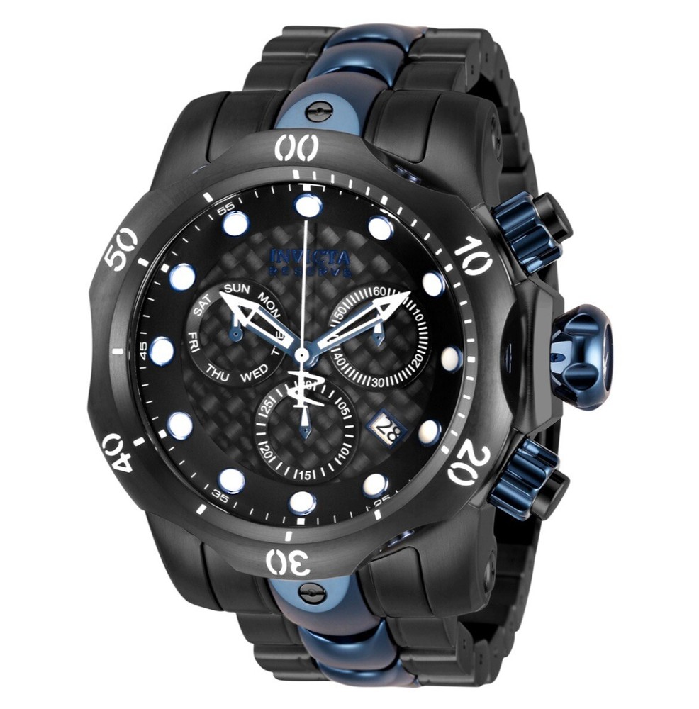 Invicta Reserve Venom  Black Stainless Steel Case Swiss Made Model 5729 New Gift