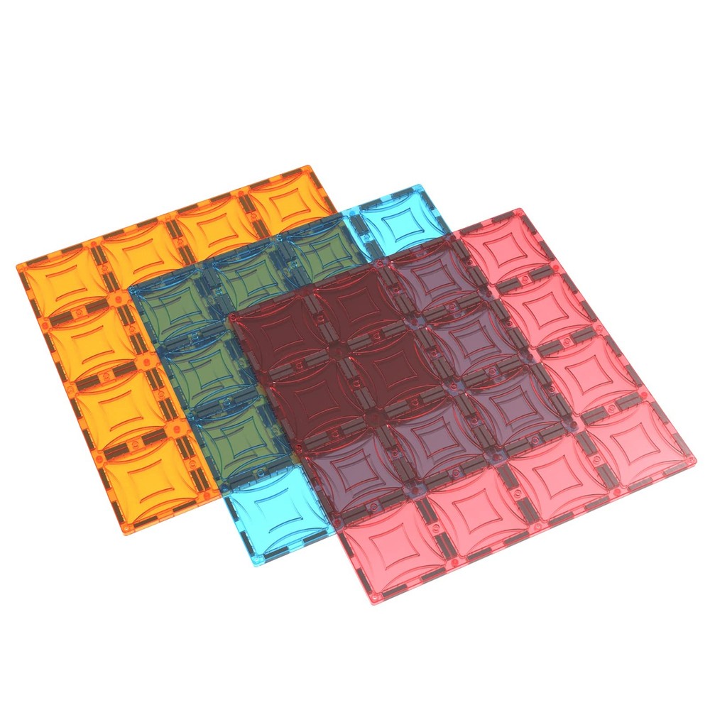 Mag-Genius Magnet Tiles Super Big Magnet Toy Building Toy Board Size of 16 Ma...