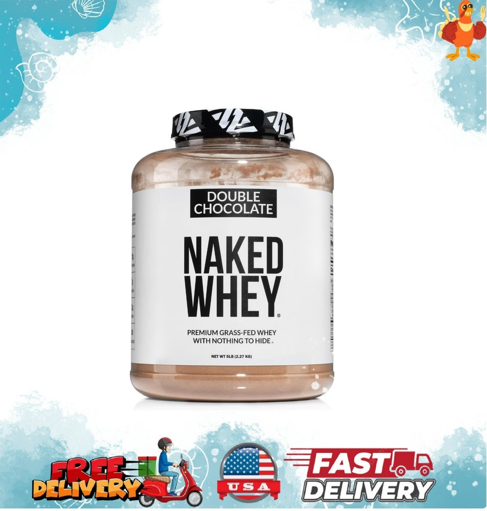 Grass Fed Whey Protein Powder Double Chocolate No GMO Soy Gluten Free