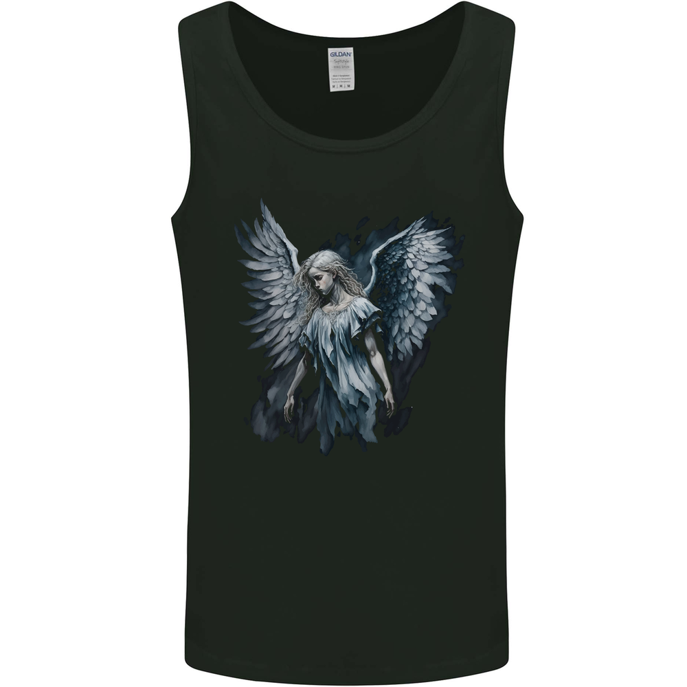 Gothic Guardian Angel Fantasy Goth Mens Vest Tank Top