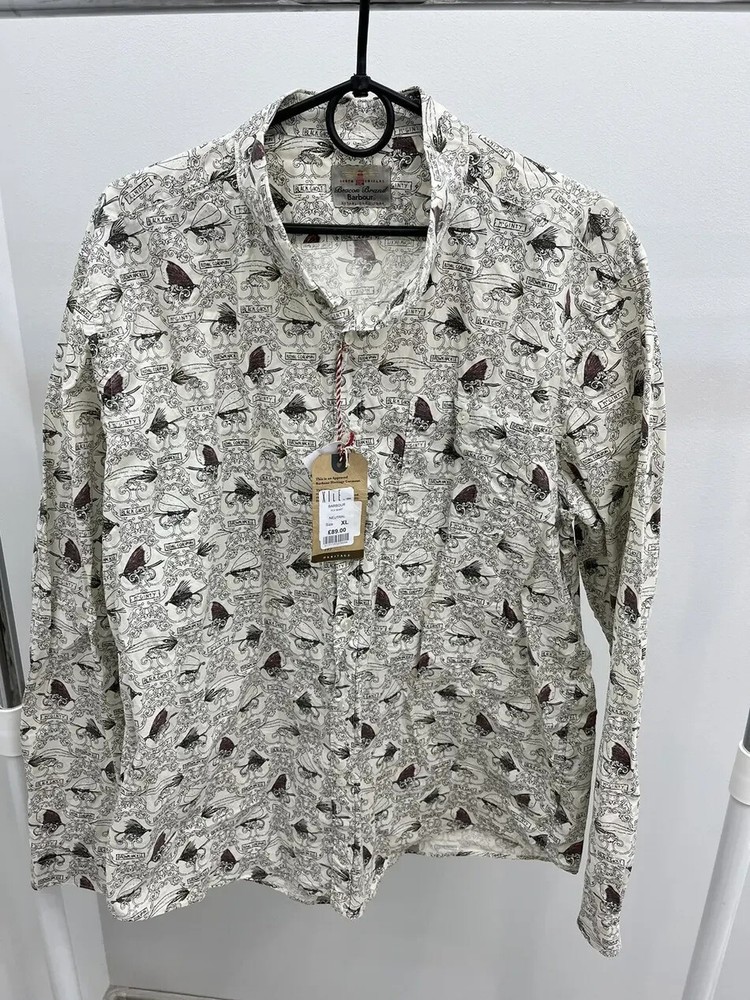 Barbour Insects Printed Cotton Button Up Shirt