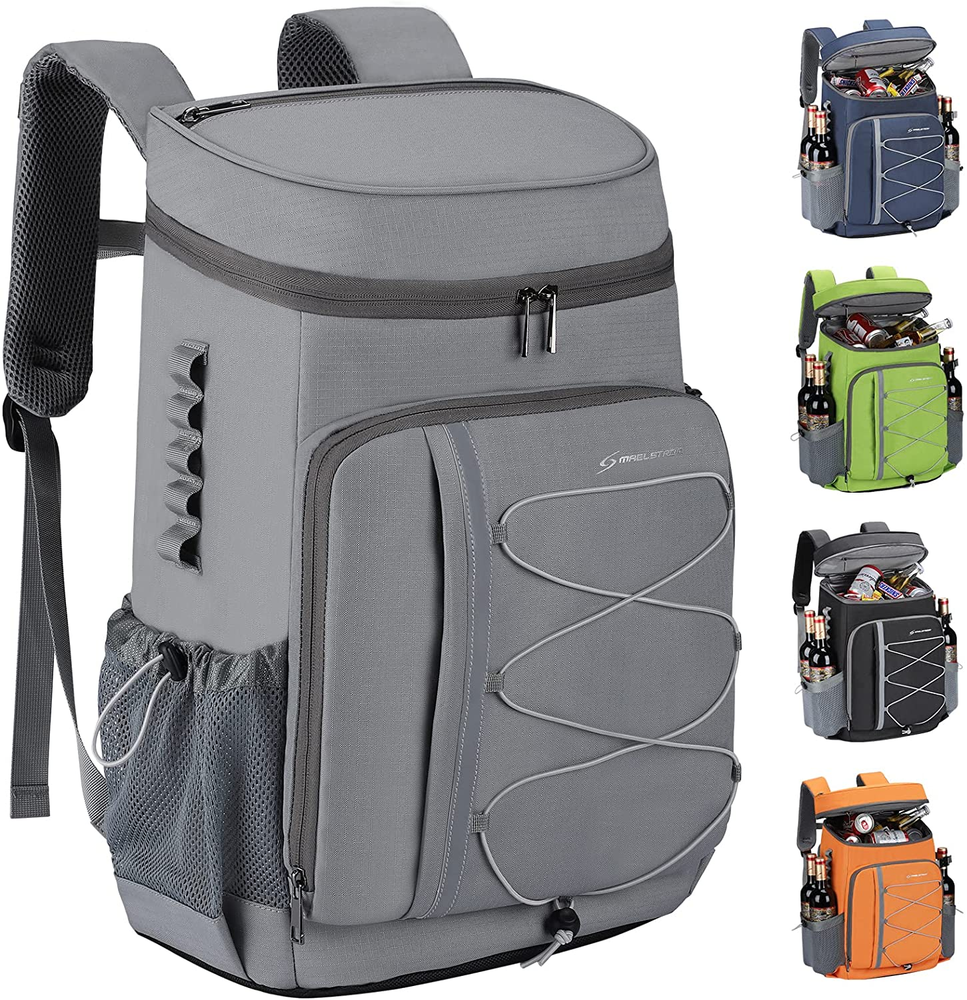 Insulated Cooler Backpack for Camping Beach Picnics Holds 35-50 Cans