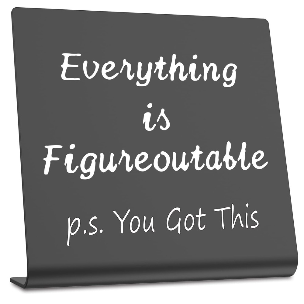 Home Office Desk Decor P.S. You Got This Everything is Figureoutable Gifts Fo...