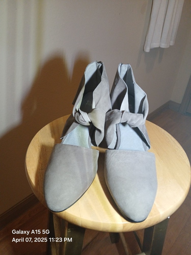 Eileen Fisher Women's Shoes Size 10 Grey Suede
