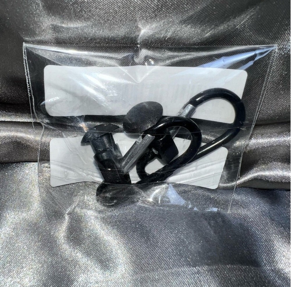 Bogg Bag Keychain Carabiner Clips Black 2-Pack for Beach Travel NEW