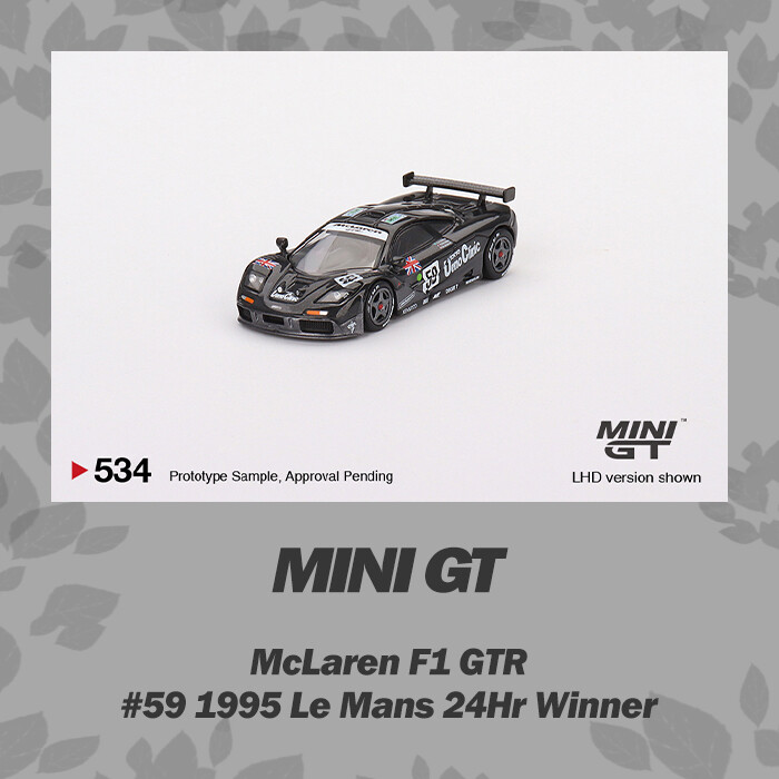 MINI GT 1:64 McLaren F1 GTR #59 1995 Le Mans 24Hr Winner Model Car