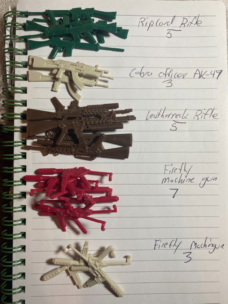 Vintage GI JOE BATTLE PACK ACCESSORIES U CHOOSE $1.50 Each