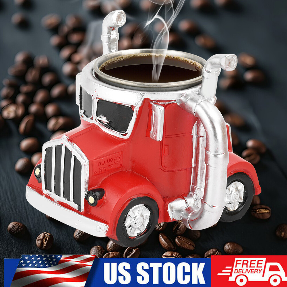 Truck Coffee Mug,Handcrafted Semi-Truck Coffee Mugs,Semi Truck Shaped Coffee Mug