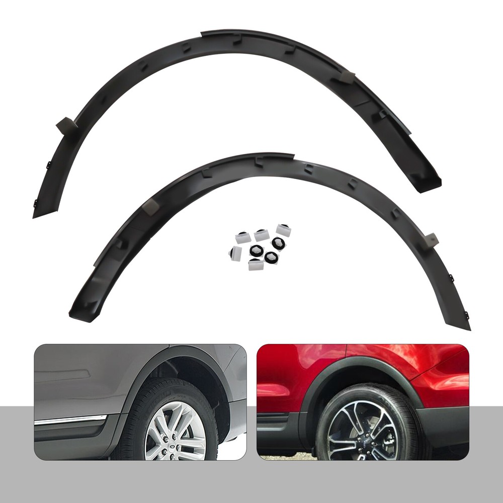 Rear Fender Trim Set For 2011-2019 Ford Explorer Fender Trim Molding Moulding