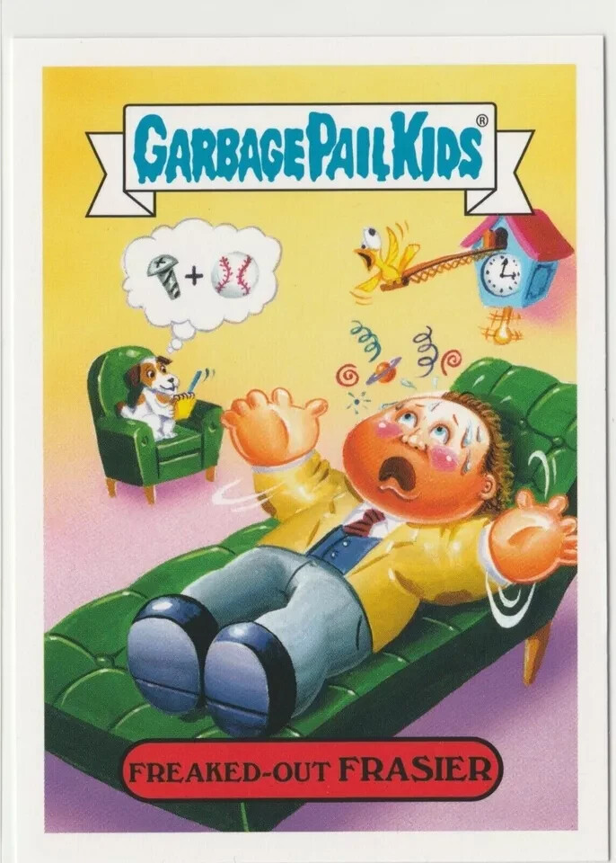 Freaked-Out Frasier Garbage Pail Kids GPK 2016 Prime Slime Trashy TV Card