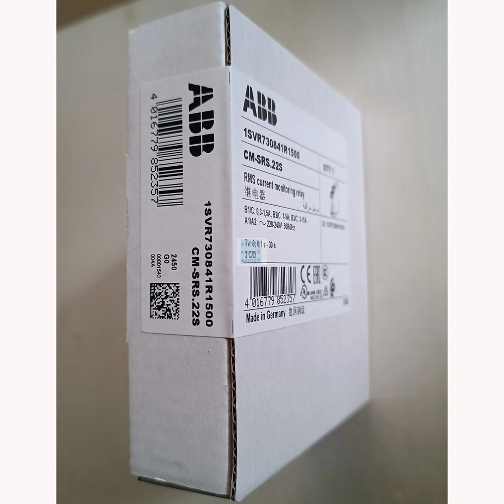 One ABB New Time Relay CM-SRS.22S 2C/O AC220-240V